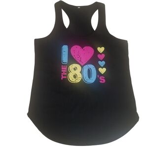 Black 'I Love the 80's' Women's Tank Top